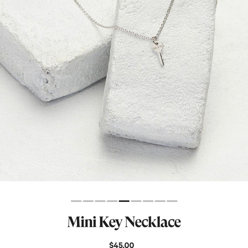 Mini Key Necklace Believe